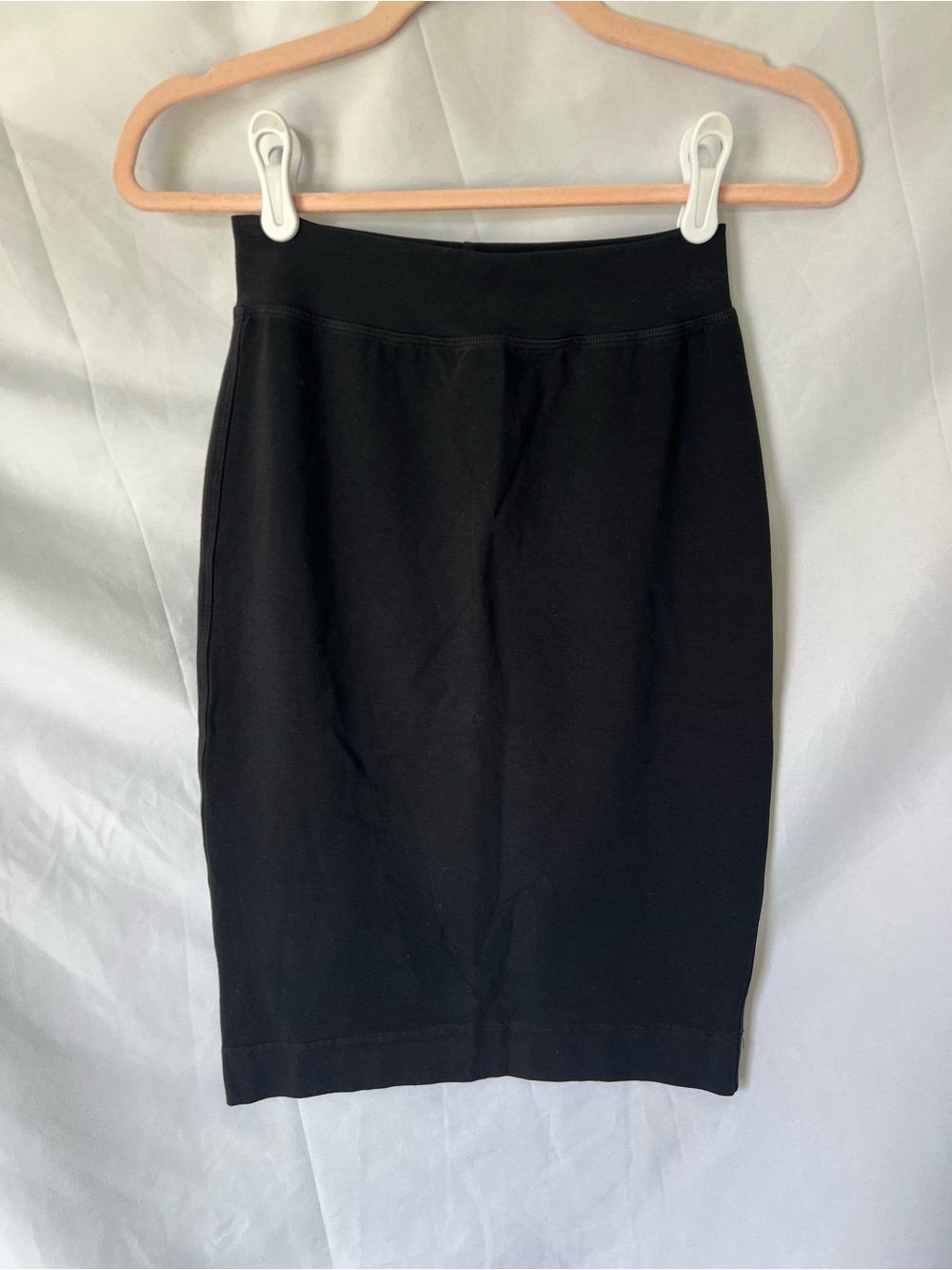 NWOT Womens HARD TAIL 90% Cotton Black Pencil Skirt
